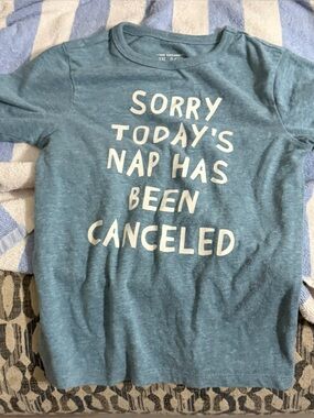 The Children's Place Size 4t Nap has been cancelled Teal Graphic Tee